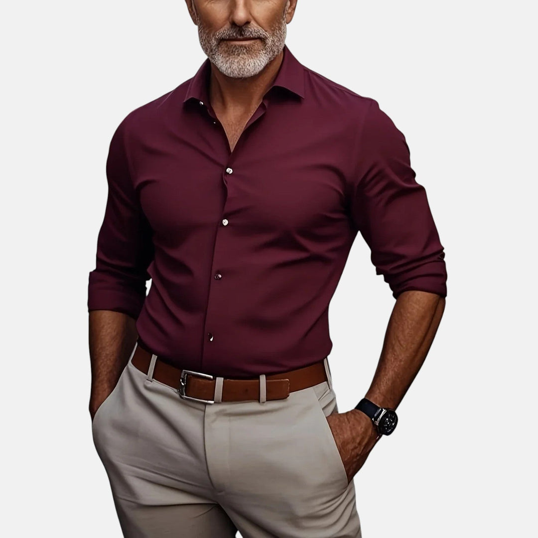 Sommerfeld | Męska koszula biznesowa Slim Fit z materiału niegniotącego