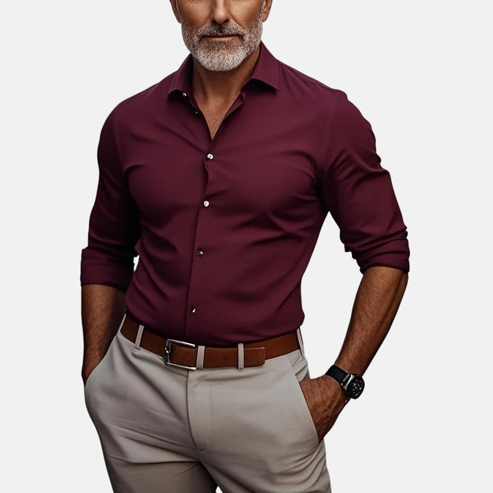 Sommerfeld | Męska koszula biznesowa Slim Fit z materiału niegniotącego
