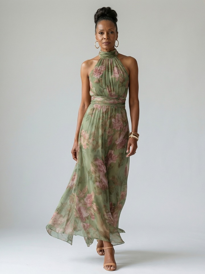 Mirelle | Sukienka Midi Halter