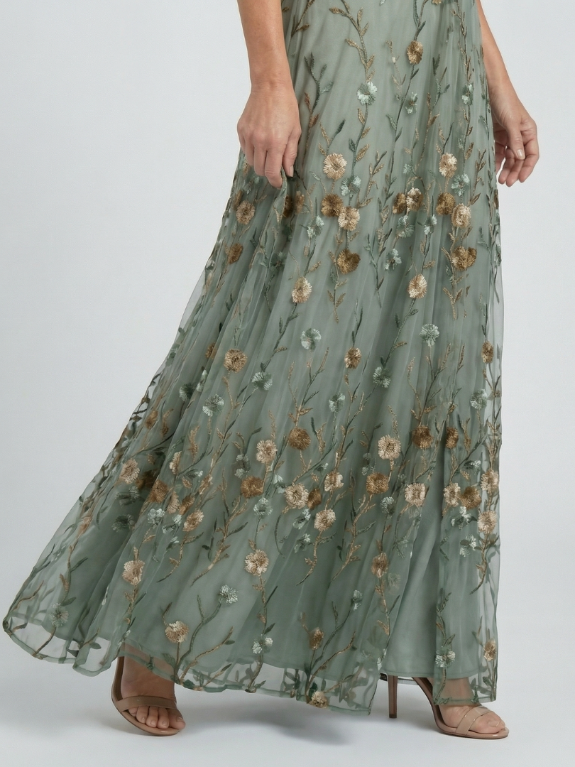 Aneta | Sukienka Maxi Halter Kwiatowa