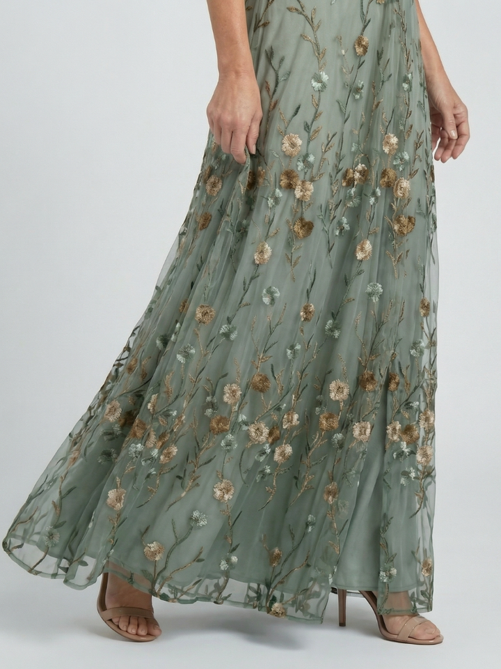 Aneta | Sukienka Maxi Halter Kwiatowa