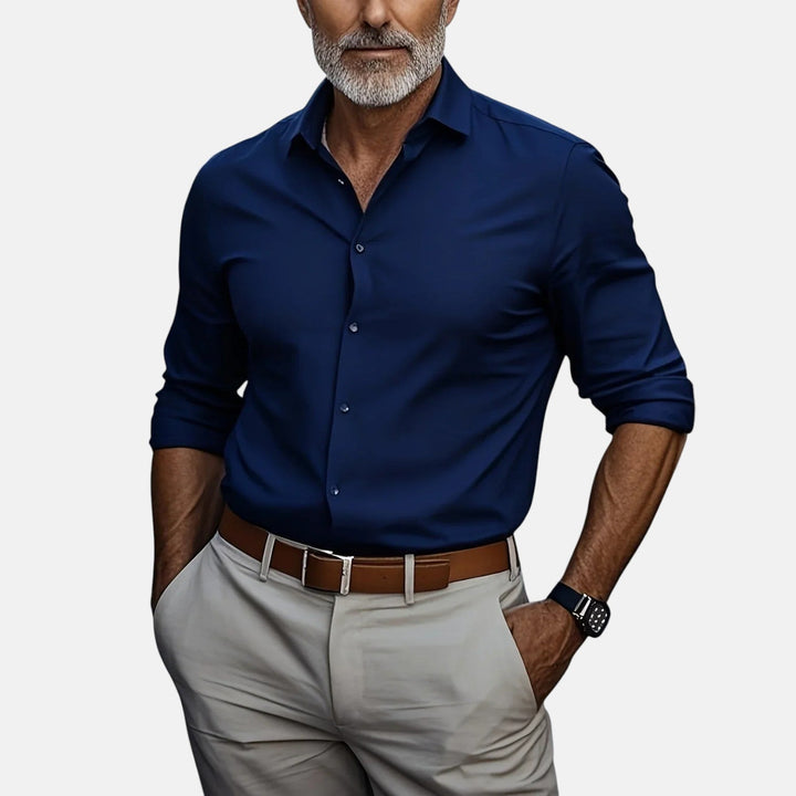 Sommerfeld | Męska koszula biznesowa Slim Fit z materiału niegniotącego