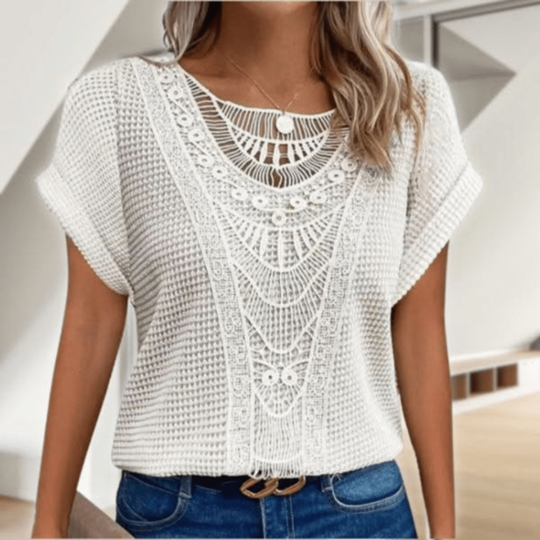 Świętosława – Elegancka bluzka w stylu Ibiza