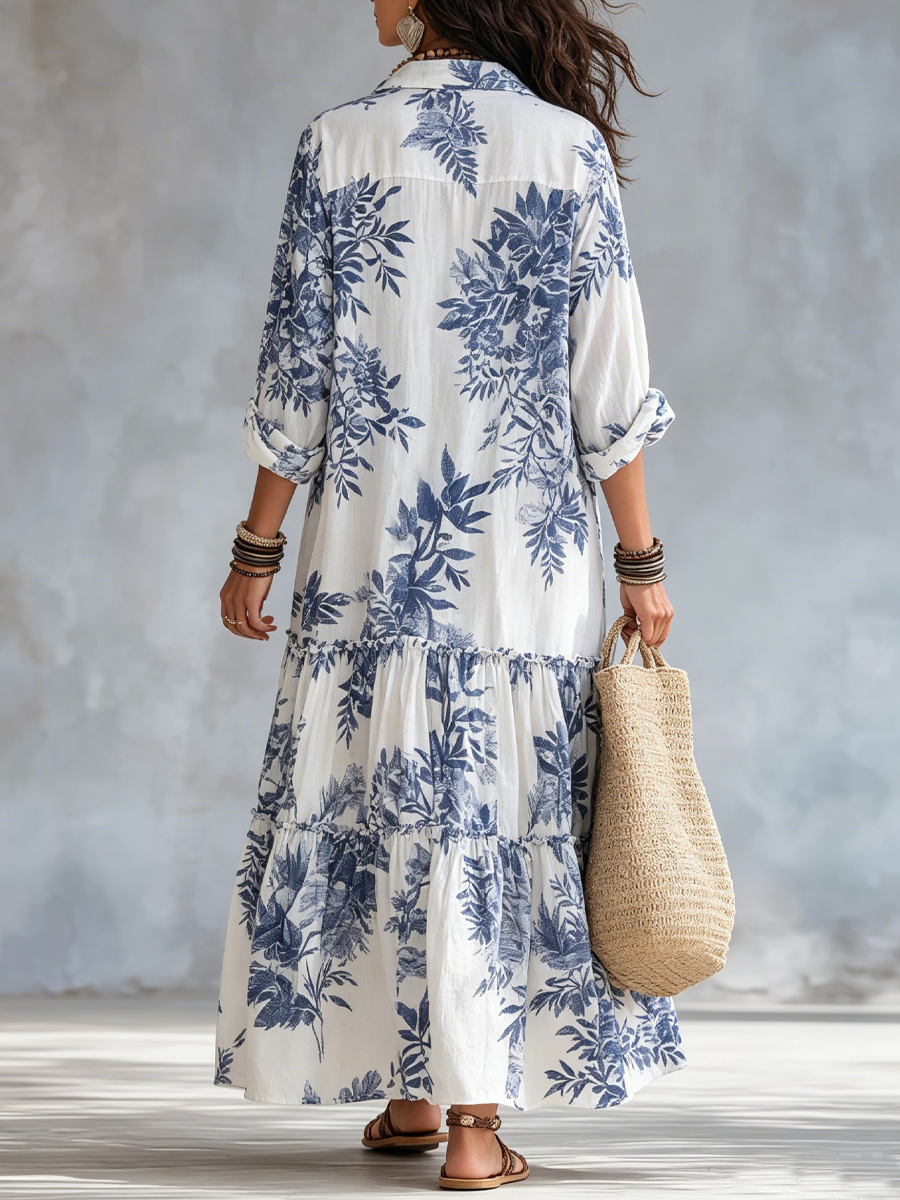 Faye | Sukienka maxi w kwiaty