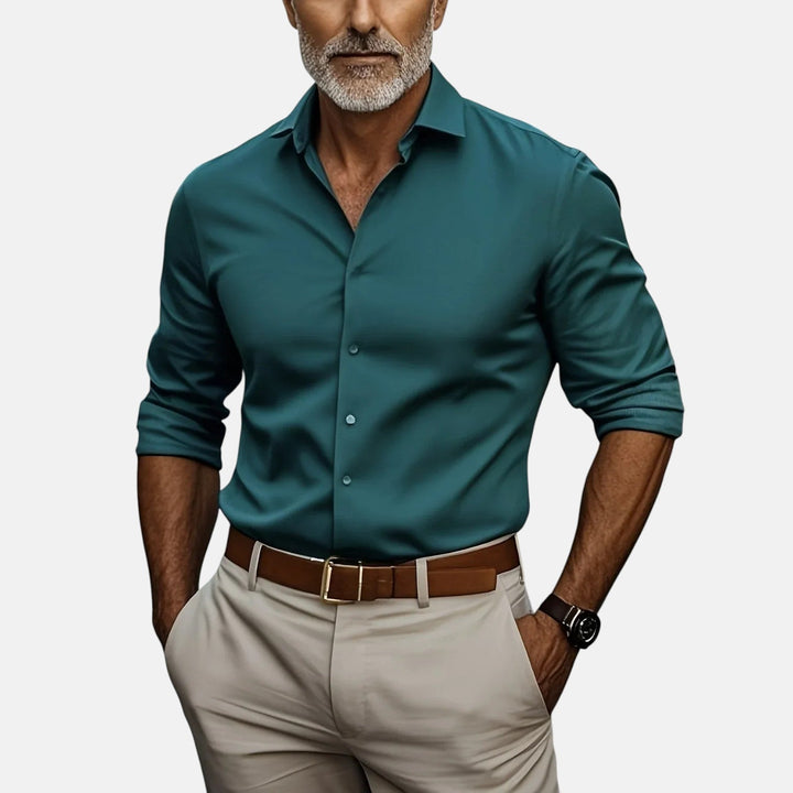 Sommerfeld | Męska koszula biznesowa Slim Fit z materiału niegniotącego