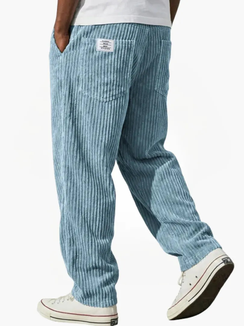 Sommerfeld | Męskie spodnie sztruksowe z elastycznym pasem (kup 1, drugi gratis)