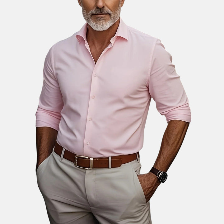 Sommerfeld | Męska koszula biznesowa Slim Fit z materiału niegniotącego