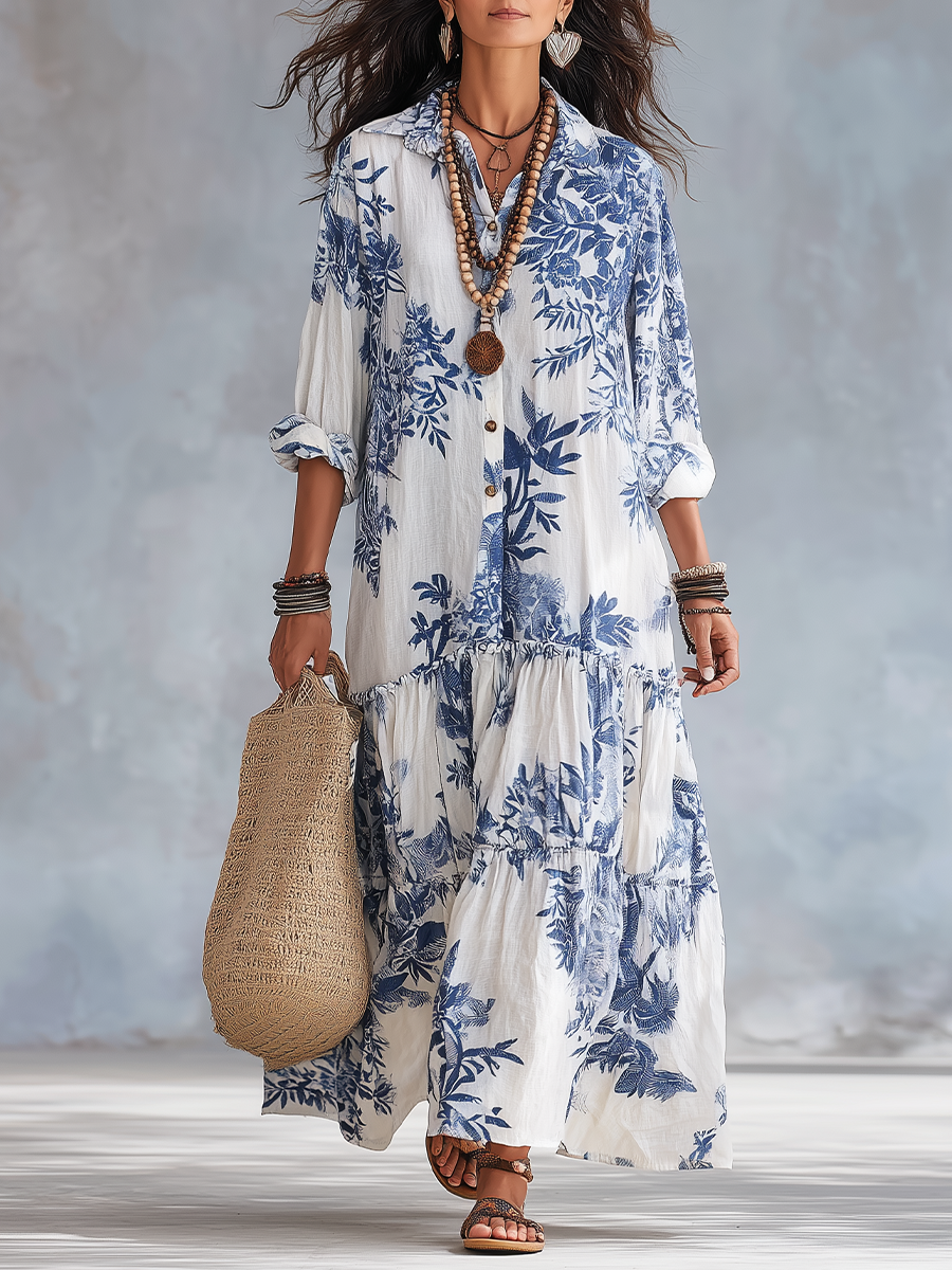Faye | Sukienka maxi w kwiaty