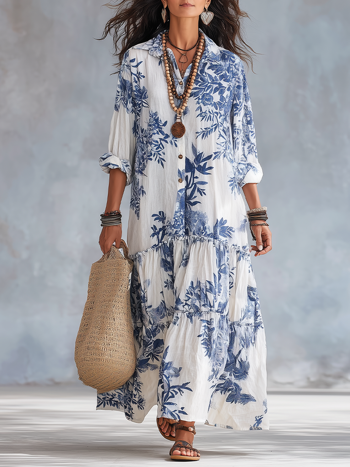 Faye | Sukienka maxi w kwiaty