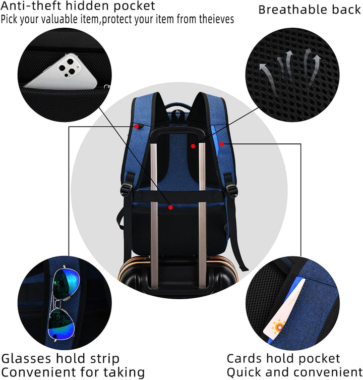 Podróżny antykradzieżowy na laptopa z portem USB smart
