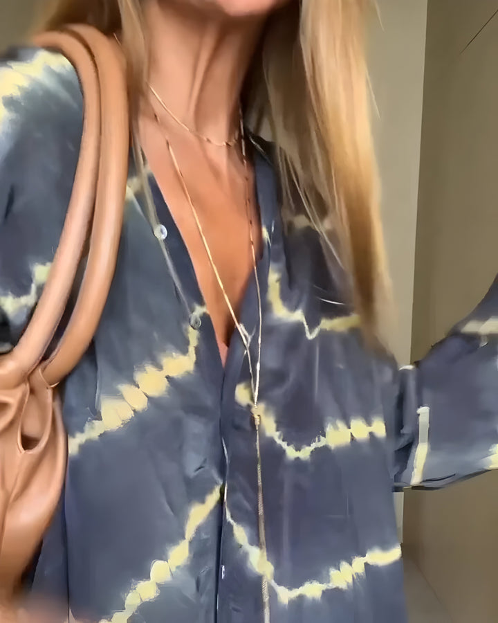 Liena™ | Długa Sukienka Boho w Paski