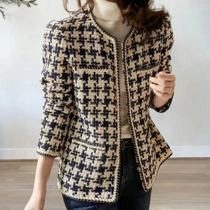 SOLÈNE™ | Elegancka kurtka w kratę