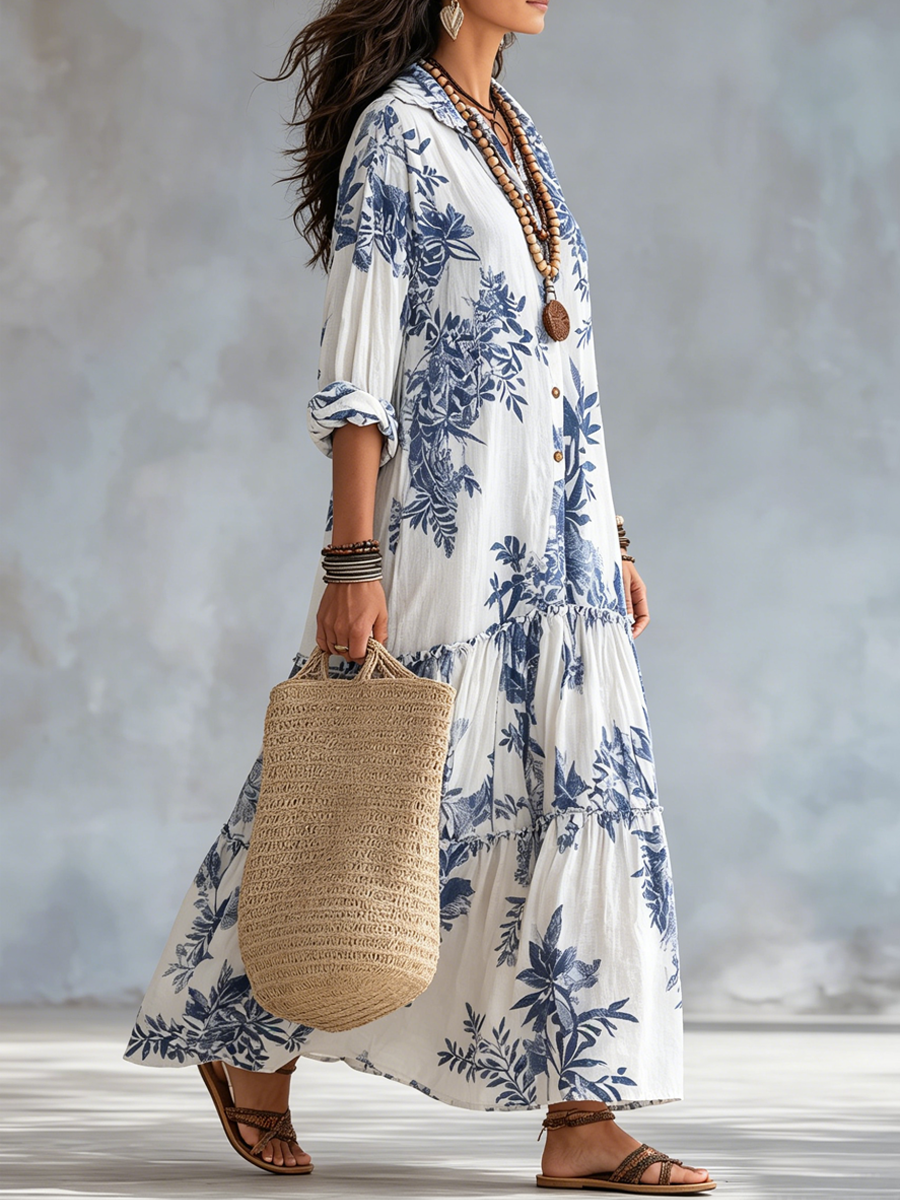 Faye | Sukienka maxi w kwiaty