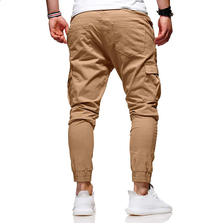 Męskie Spodnie Cargo Joggingowe – Nowoczesne Spodnie Streetwear z Kieszeniami i Elastycznym Pasem, na Zewnątrz i na Co Dzień