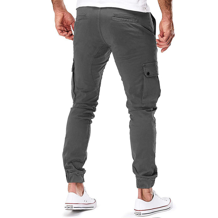 Męskie Spodnie Cargo Joggingowe – Nowoczesne Spodnie Streetwear z Kieszeniami i Elastycznym Pasem, na Zewnątrz i na Co Dzień