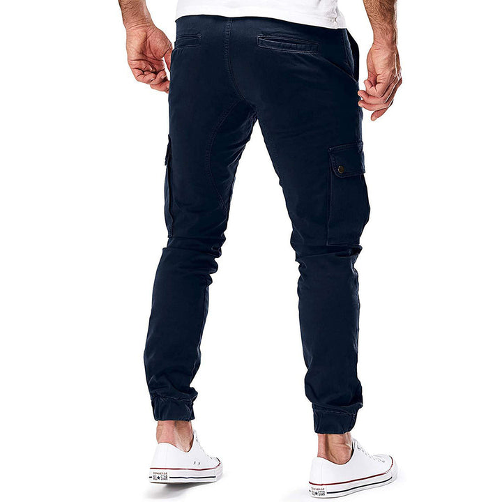 Męskie Spodnie Cargo Joggingowe – Nowoczesne Spodnie Streetwear z Kieszeniami i Elastycznym Pasem, na Zewnątrz i na Co Dzień