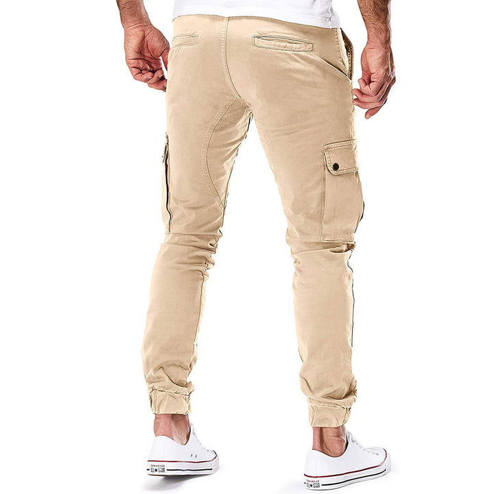 Męskie Spodnie Cargo Joggingowe – Nowoczesne Spodnie Streetwear z Kieszeniami i Elastycznym Pasem, na Zewnątrz i na Co Dzień
