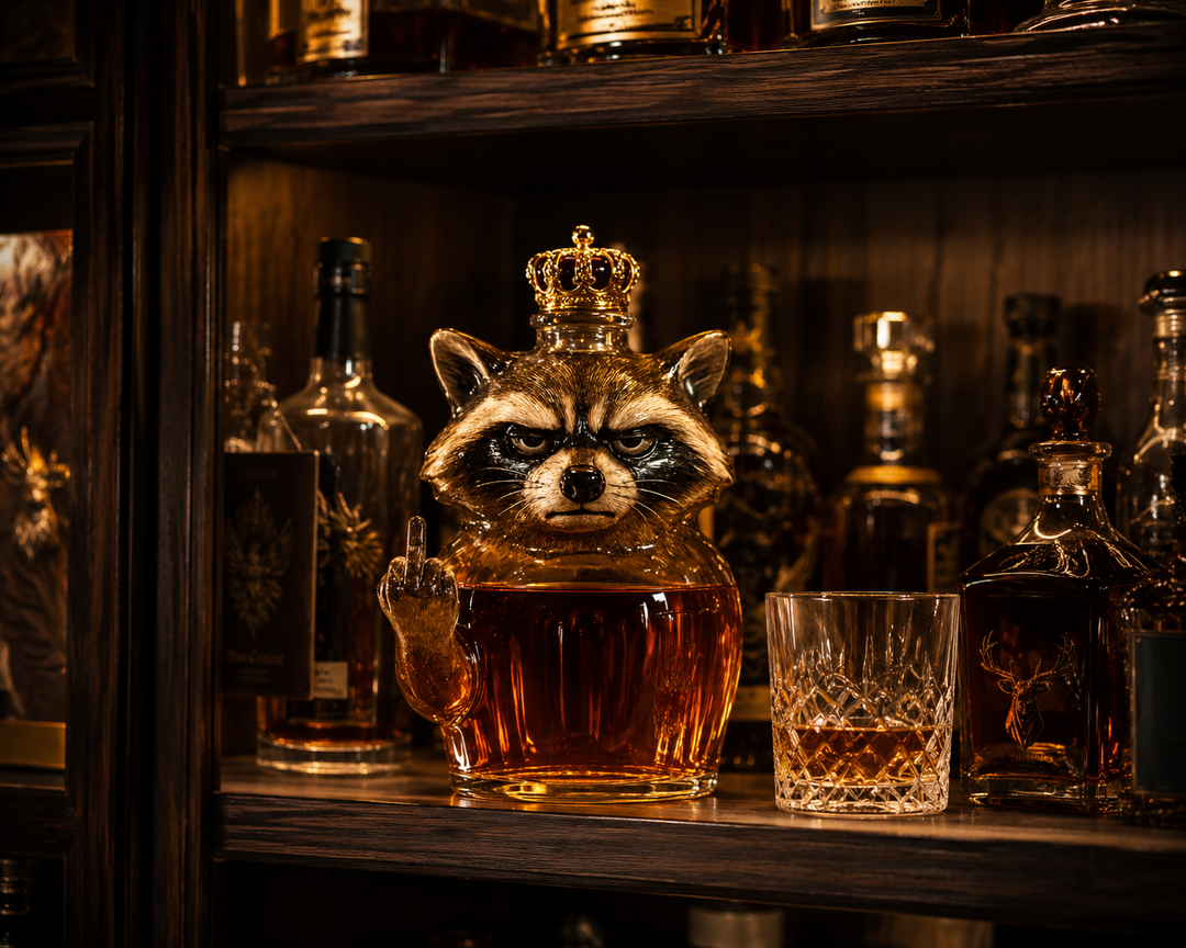 Butelka Whisky — Edycja Raccoon Rebel