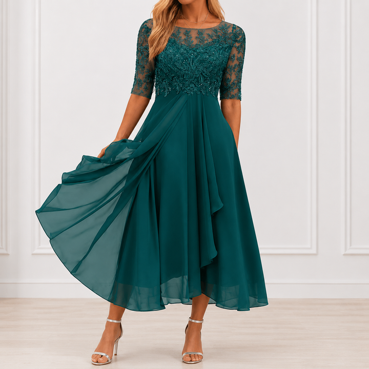 Daria | Elegancka Kwiecista Sukienka