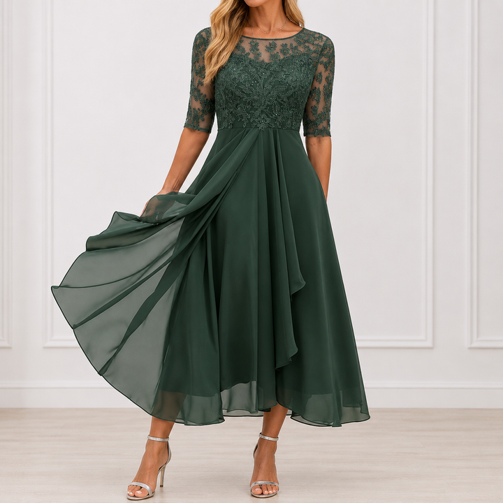 Daria | Elegancka Kwiecista Sukienka