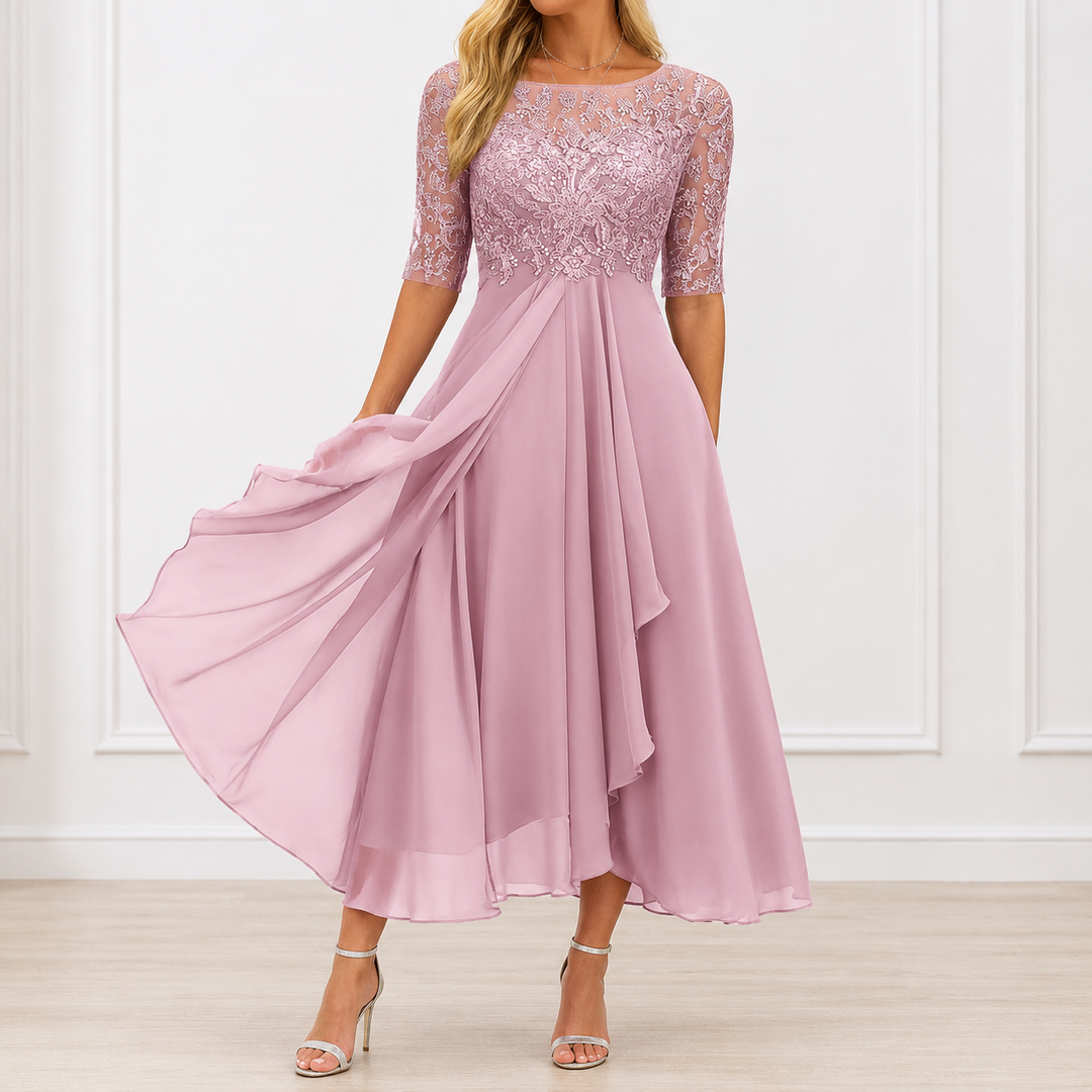 Daria | Elegancka Kwiecista Sukienka
