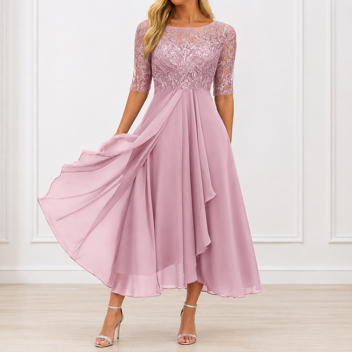 Daria | Elegancka Kwiecista Sukienka