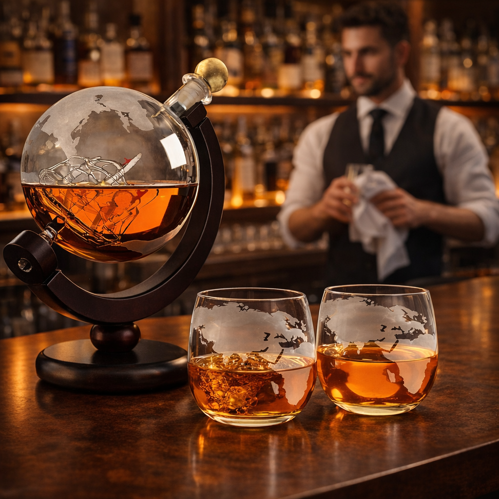 Butelka Whisky - Edycja Mapa Świata