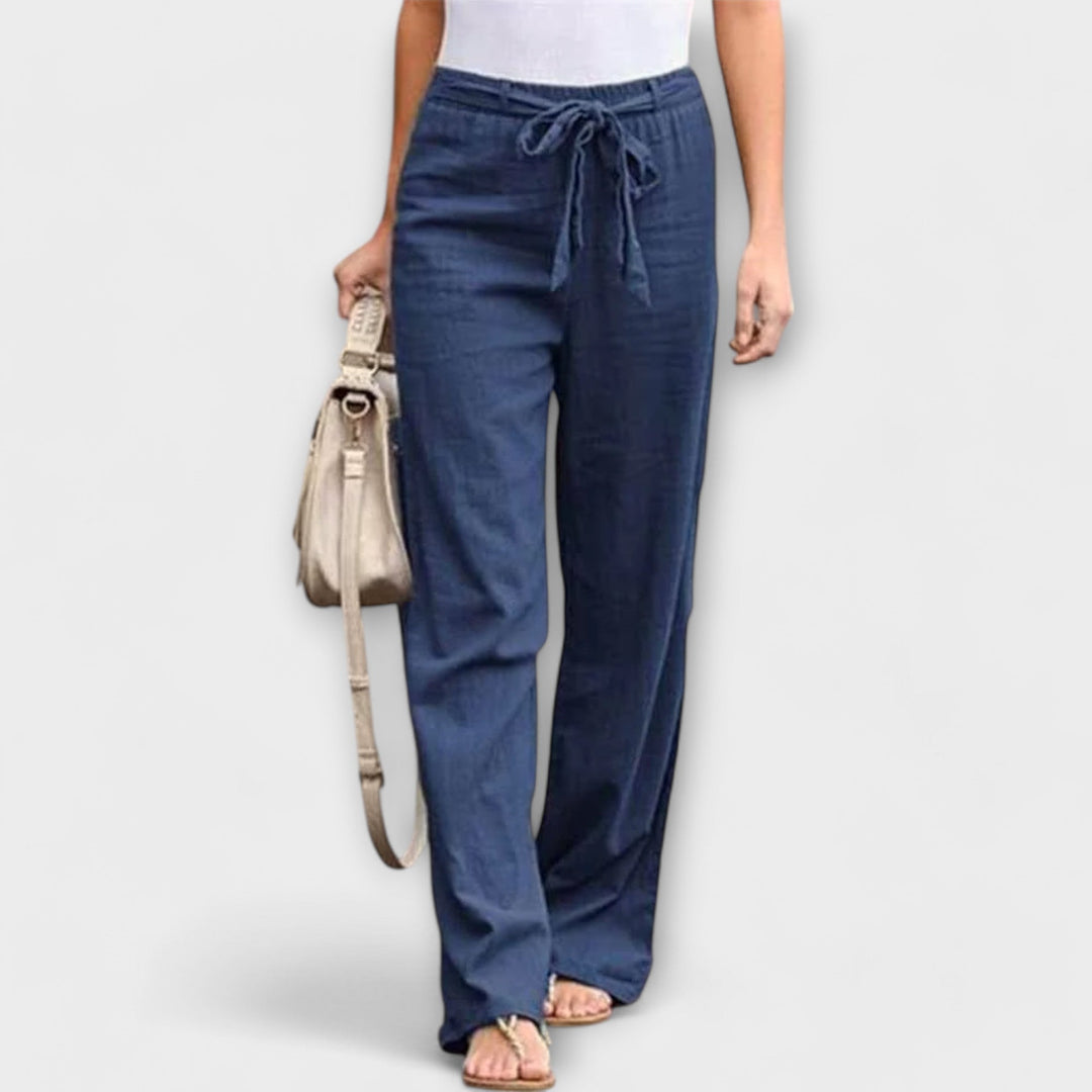 Lena | Eleganckie Spodnie Lniane