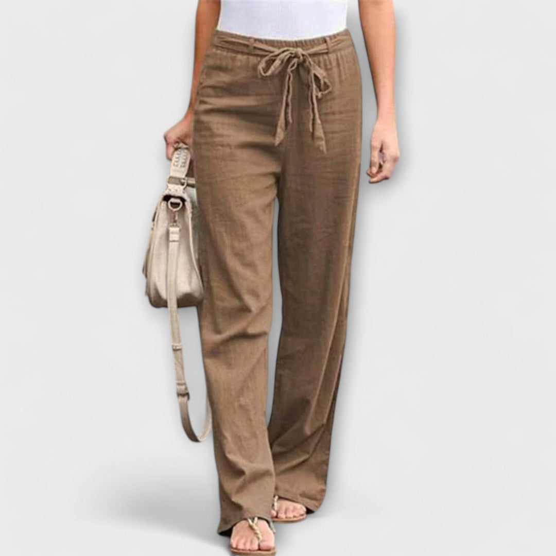 Lena | Eleganckie Spodnie Lniane