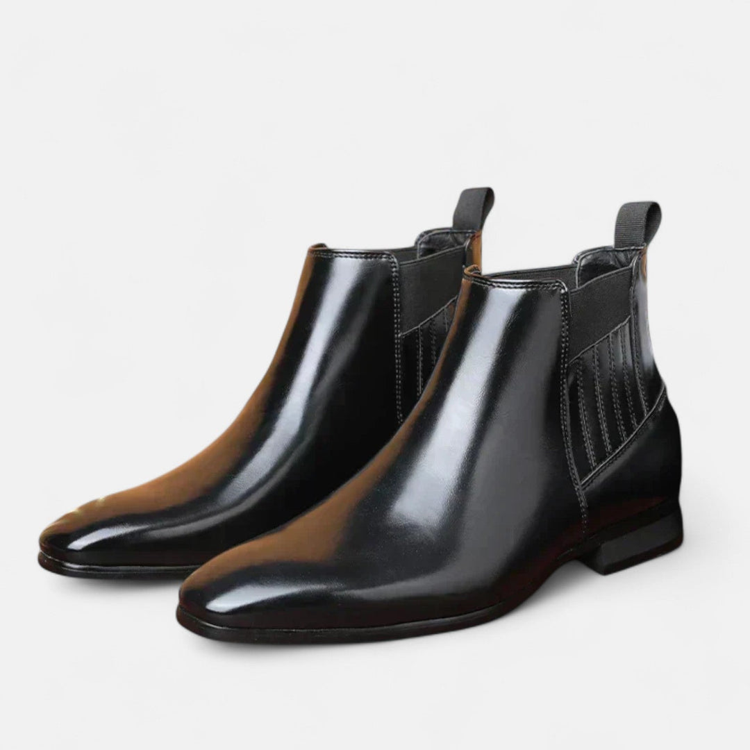 Faustino™ | Eleganckie męskie botki z wysokiej jakości sztucznej skóry