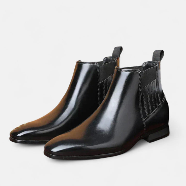 Faustino™ | Eleganckie męskie botki z wysokiej jakości sztucznej skóry