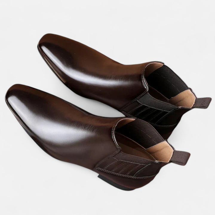 Faustino™ | Eleganckie męskie botki z wysokiej jakości sztucznej skóry