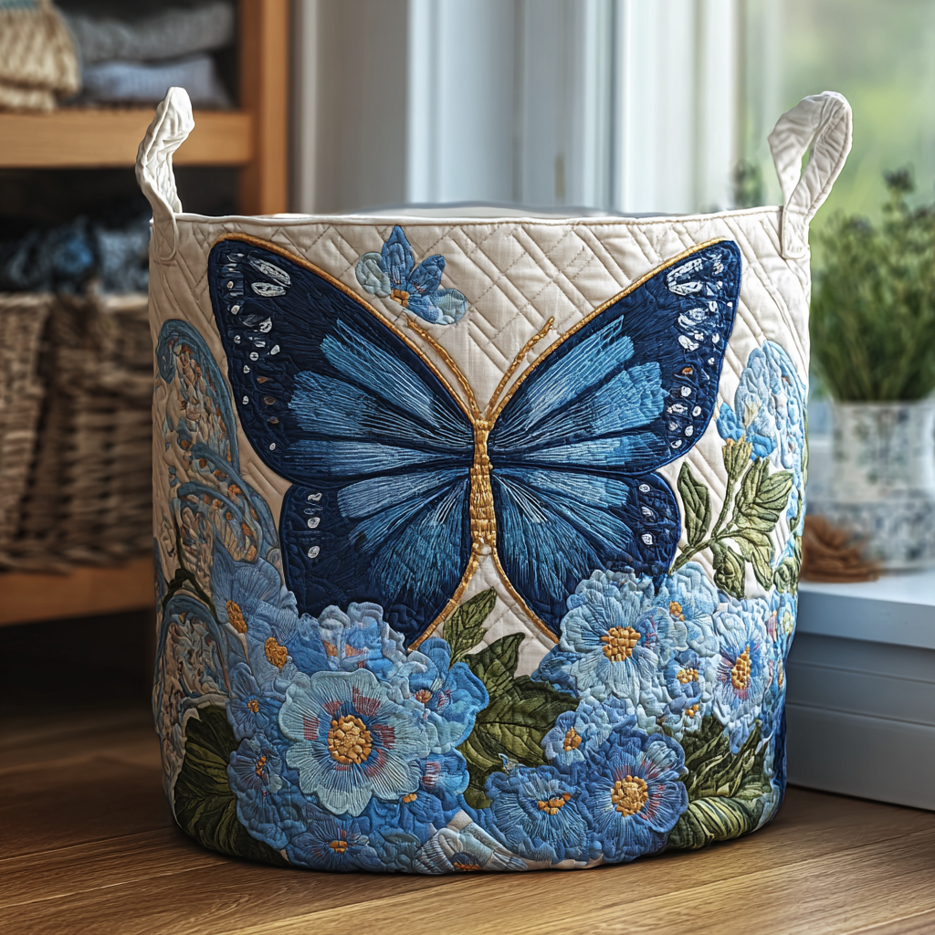 Matilde™ | Cesta Acolchada Mariposas Serenas