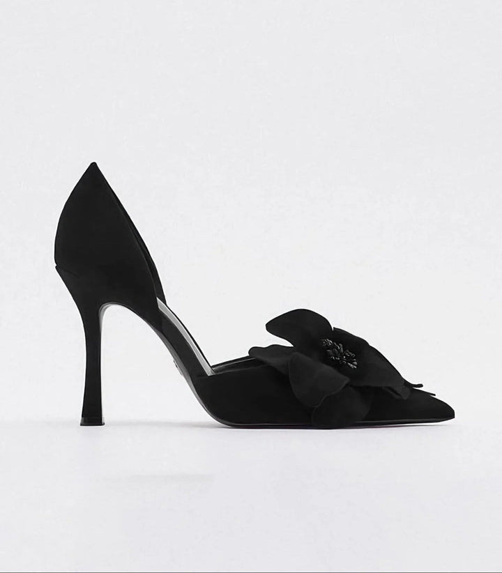Kwiat popołudnia | Eleganckie buty na wysokim obcasie od projektanta
