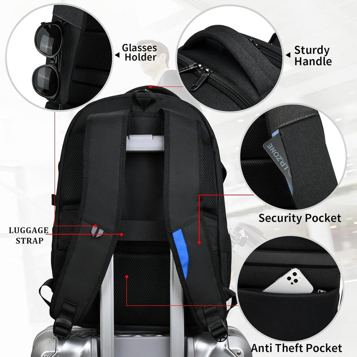 Damski elegancki plecak wodoodporny USB