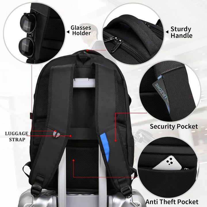 Damski elegancki plecak wodoodporny USB