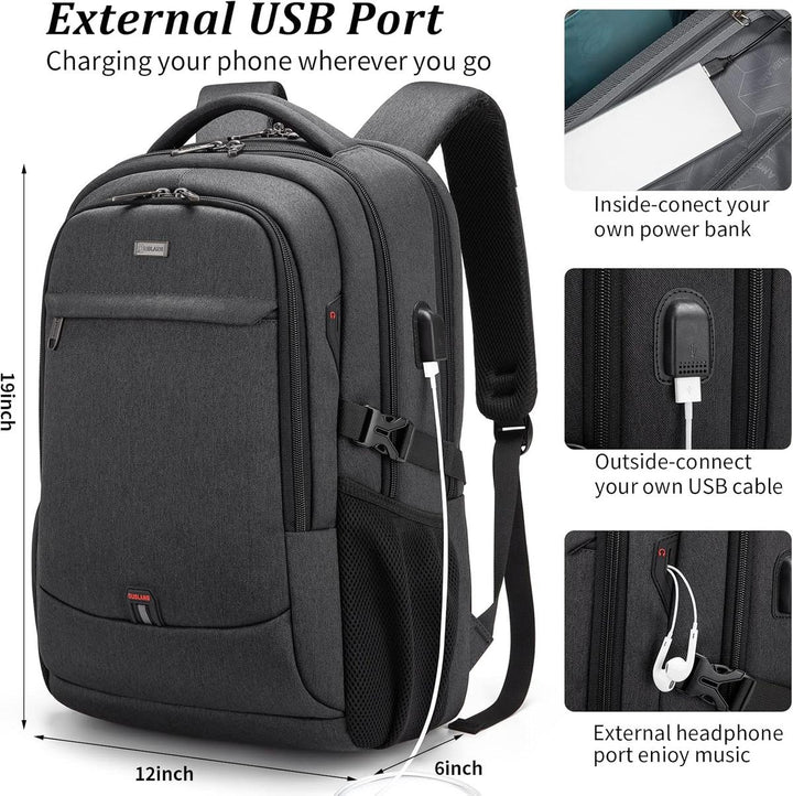 Damski elegancki plecak wodoodporny USB