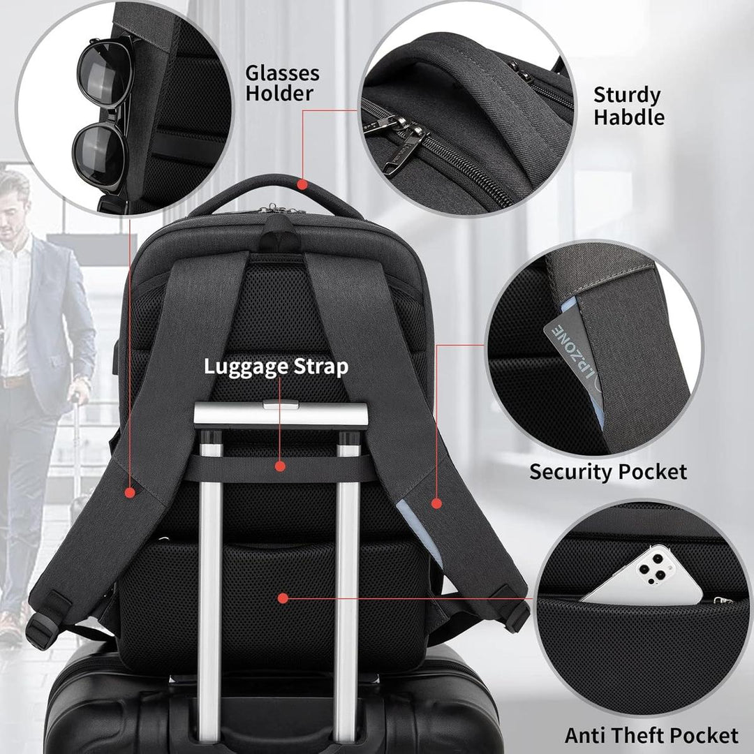 Damski elegancki plecak wodoodporny USB