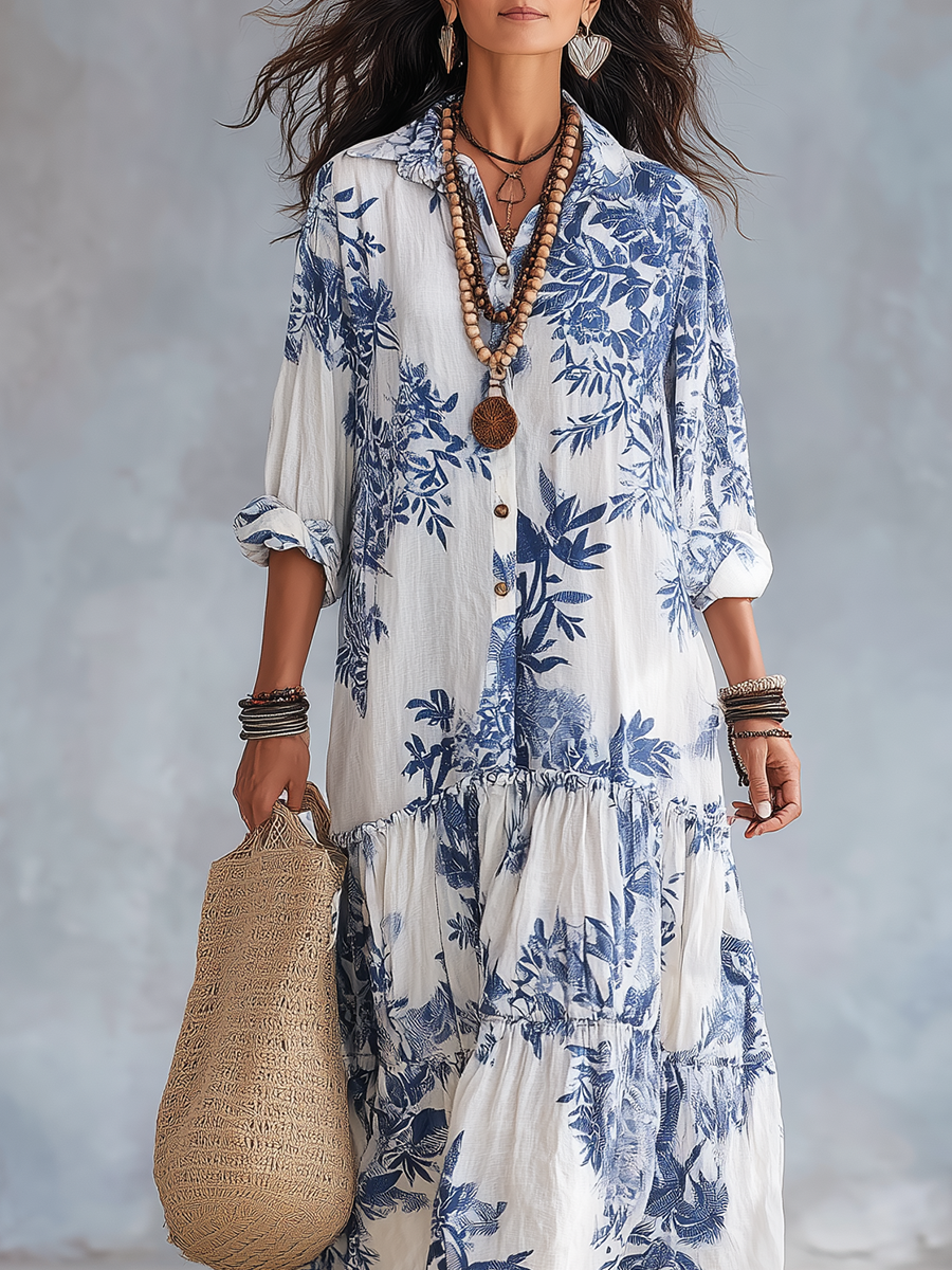 Faye | Sukienka maxi w kwiaty