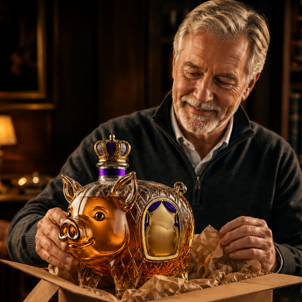Butelka Whisky - Edycja Świni