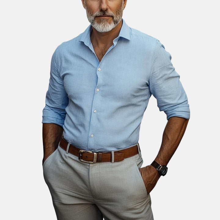 Sommerfeld | Męska koszula biznesowa Slim Fit z materiału niegniotącego