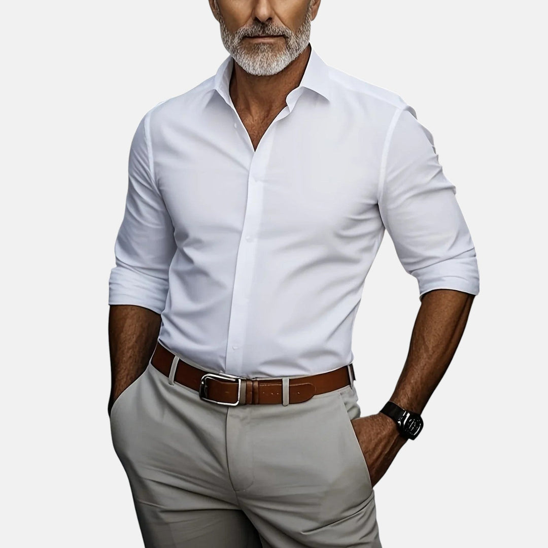 Sommerfeld | Męska koszula biznesowa Slim Fit z materiału niegniotącego