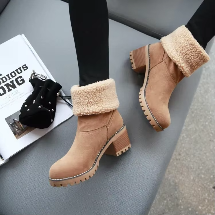 Luisa™ – Stylowe, ciepłe śniegowce ze skóry
