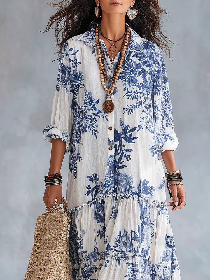 Faye | Sukienka maxi w kwiaty