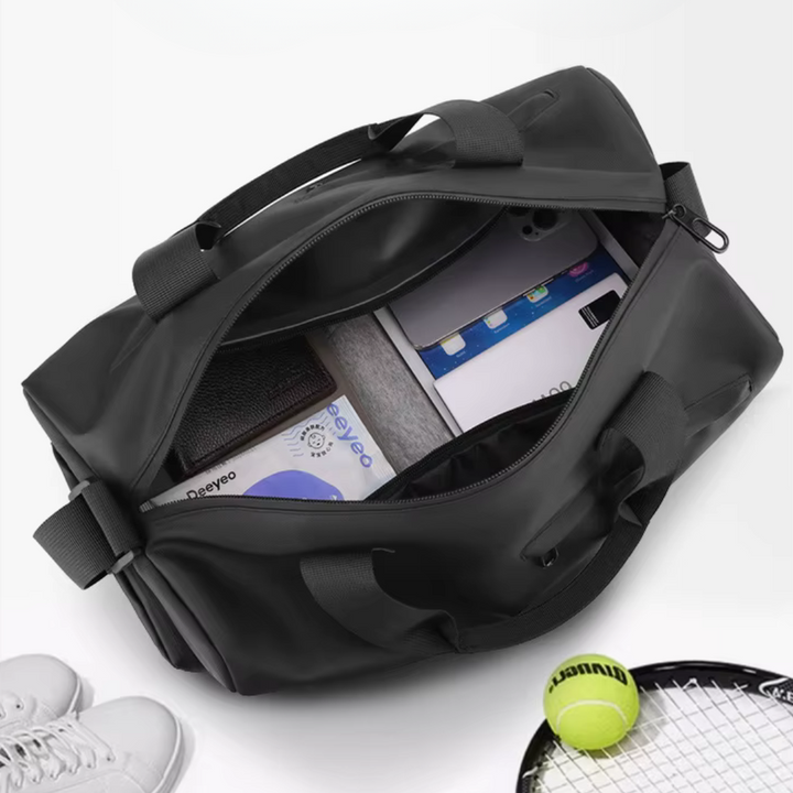 Duża wodoodporna torba sportowa z przegrodą na buty