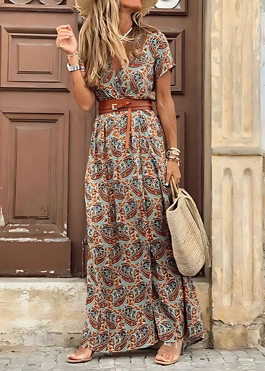 Sybella | Zwiewna sukienka maxi w stylu boho