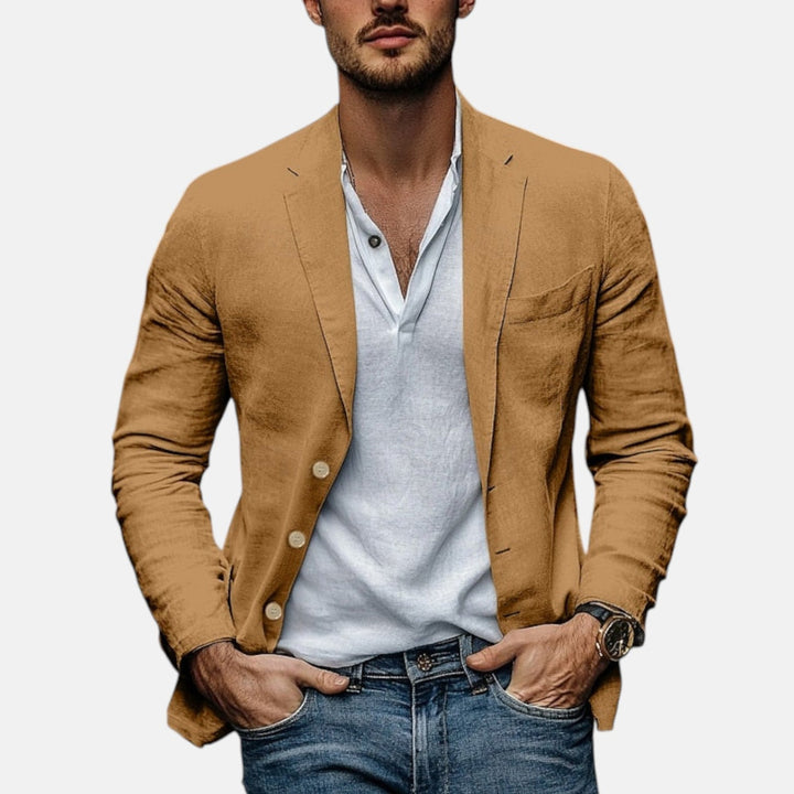Lorenzio™ | Elegancki letni żakiet z lekkiego lnu
