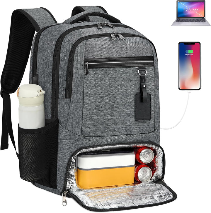 Wodoodporny plecak podróżny na laptopa i lunch z portem USB