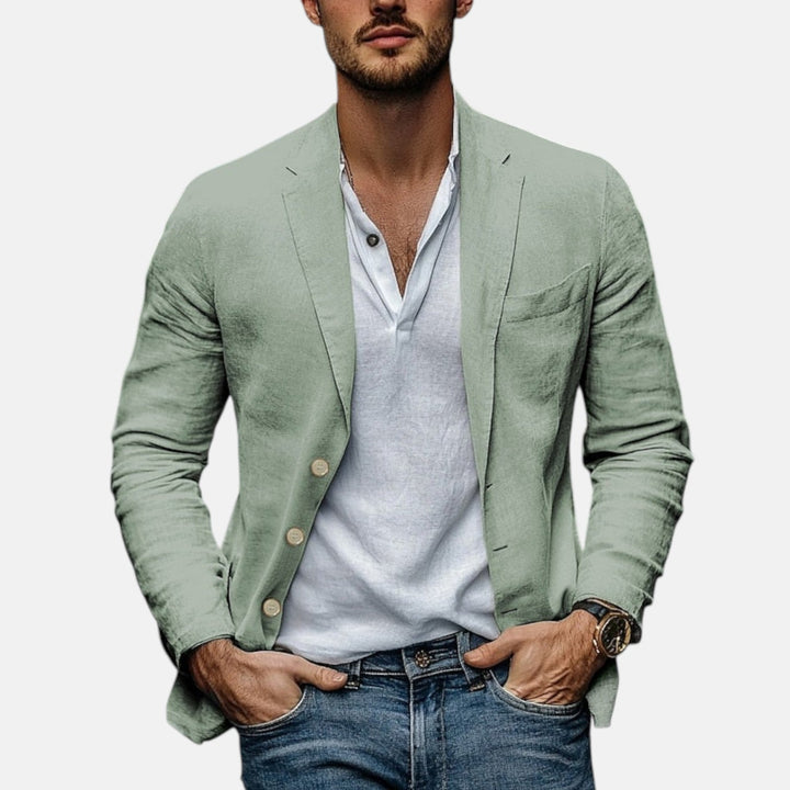Lorenzio™ | Elegancki letni żakiet z lekkiego lnu