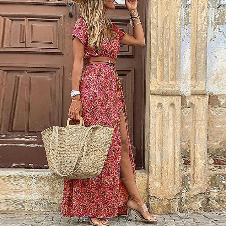 Sybella | Zwiewna sukienka maxi w stylu boho